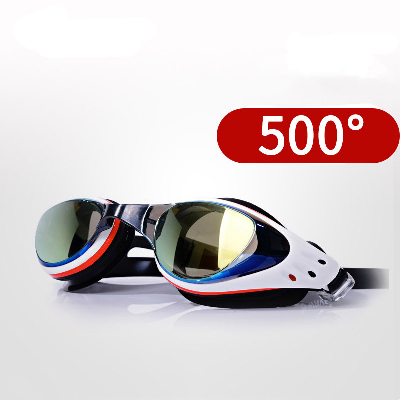 Swim Goggles Anti Fog Uv - Professional สายตาสั้นแว่นตาว่ายน้ำ Prescription กันน้ำ Anti Fog