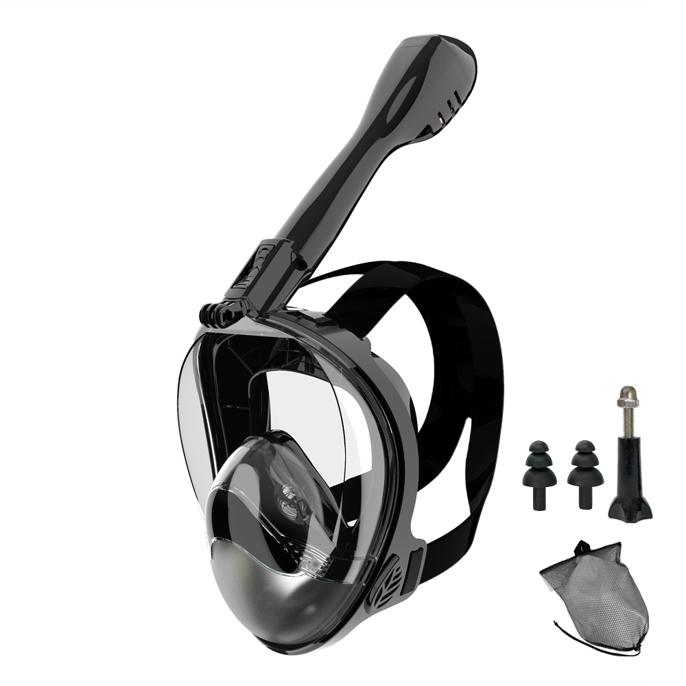 Snorkel Mask Full Face - หน้ากากดําน้ําแบบเต็มหน้า หน้ากากดําน้ําสําหรับผู้ใหญ่และเยาวชน ป้องกันการรั่ว ป้องกันหมอก 180 °