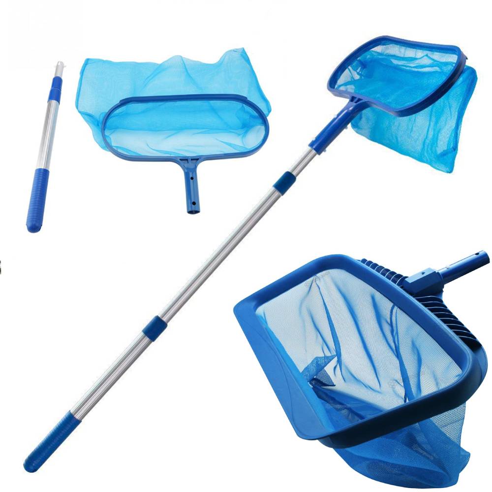 Pool Skimmer Net - ตาข่ายดักลมใบไม้สำหรับทำความสะอาดสระว่ายน้ำมืออาชีพแบบมัลติฟังก์ชันพกพาใช้งานได้จริงทนทานน้ำหนักเบาอุปกรณ์สระว่ายน้ำ