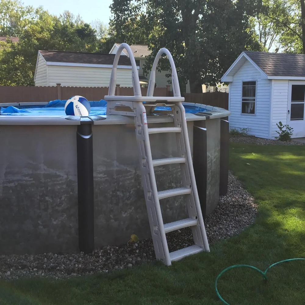 Pool Ladder Above Ground - บันไดสระว่ายน้ำแบบตั้งพื้น 7200 ปรับระดับได้ 48 นิ้ว ถึง