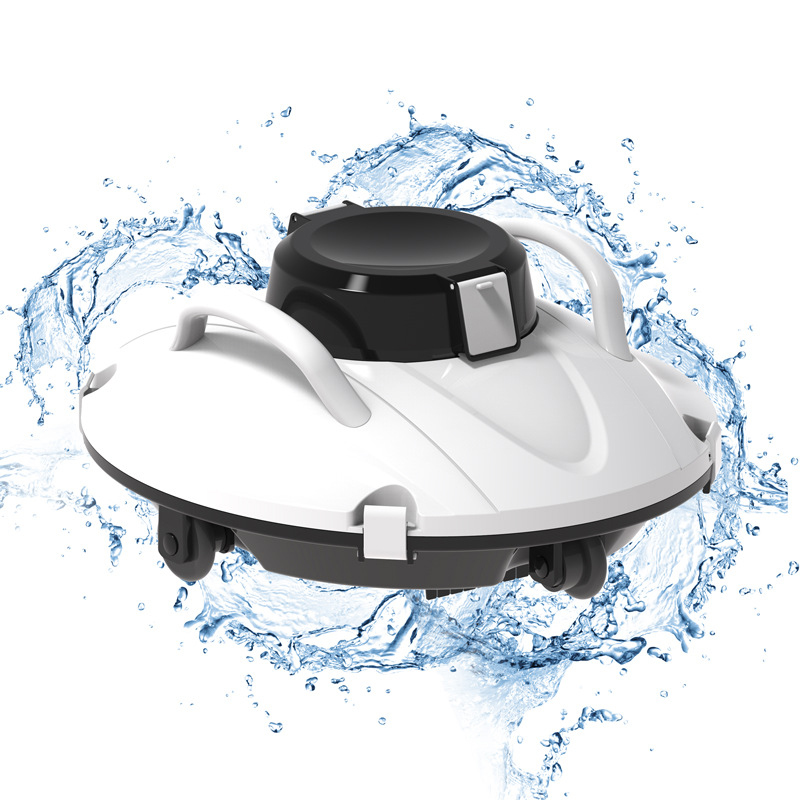 Pool Vacuum Manual - แปรงดูดฝุ่นอัตโนมัติไร้สาย Alat kolam ว่ายน้ำหุ่นยนต์กลางแจ้งชาร์จไฟได้5000มิลลิแอมป์ต่อชั่วโมงสามารถใช้งานได้110นาที