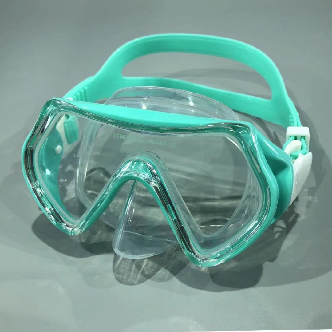 Snorkel Mask Full Face - ชุดดำน้ำตื้นแบบแห้งเต็มรูปแบบรุ่นใหม่พร้อมหน้ากากซิลิโคนสำหรับเด็ก