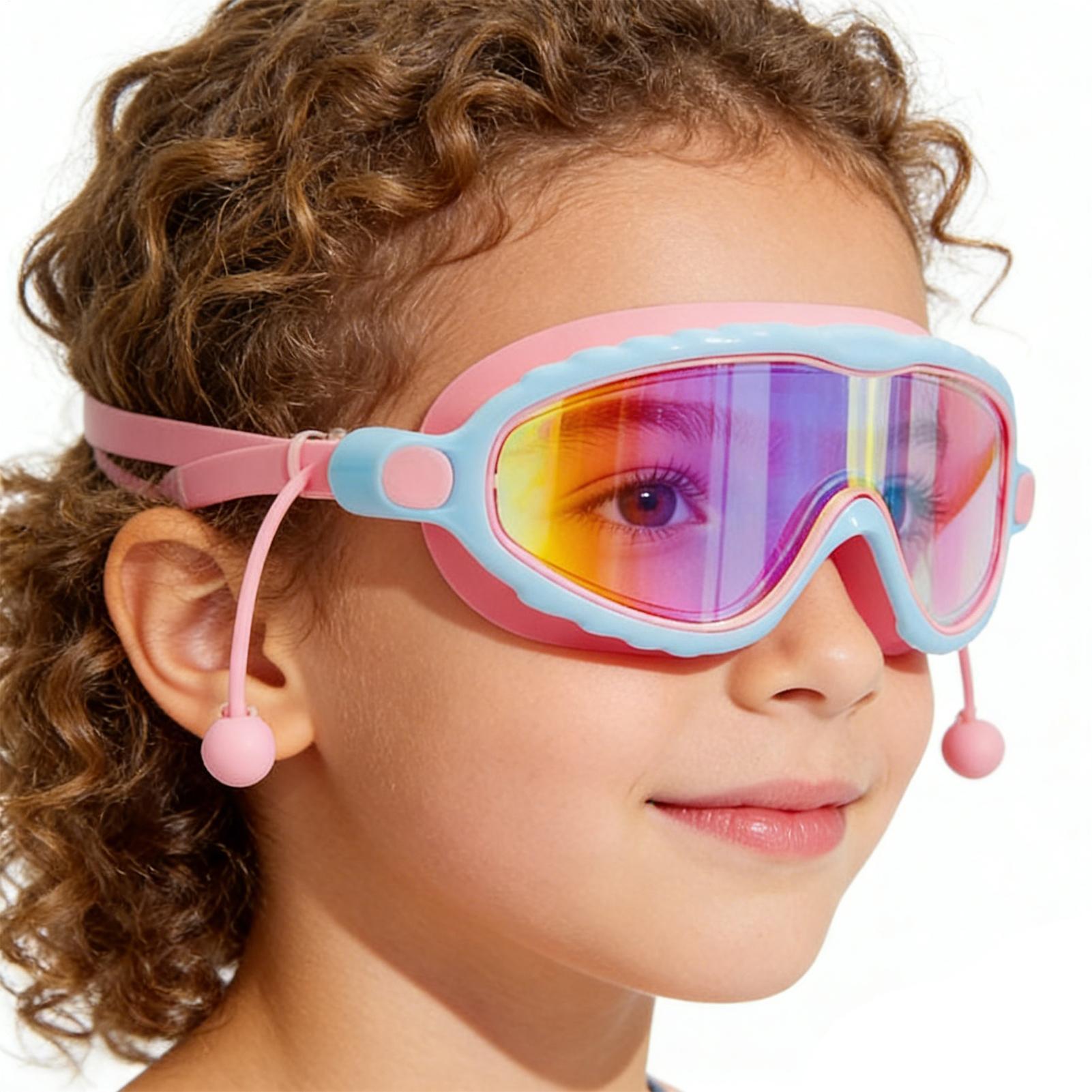 Swim Goggles Anti Fog Uv - แว่นตาสำหรับเด็กสำหรับว่ายน้ำป้องกันหมอกป้องกันรังสียูวีแว่นตาว่ายน้ำสำหรับเยาวชนสำหรับดำน้ำวันหยุดโต้คลื่นสระว่ายน้ำแม่น้ำวันหยุดฤดูร้อน