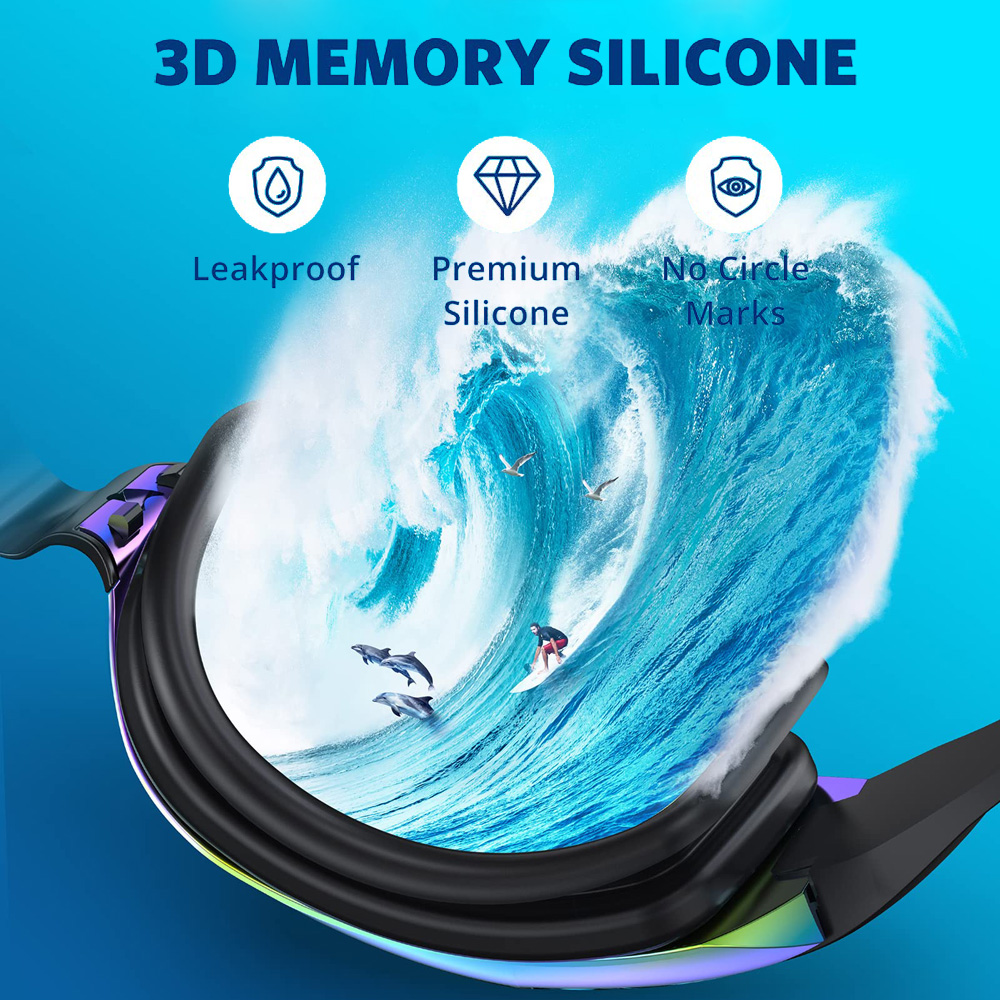 แว่นตาว่ายน้ํา 2 แพ็คป้องกันรั - Swim Goggles Anti Fog Uv บทวิจารณ์และราคา