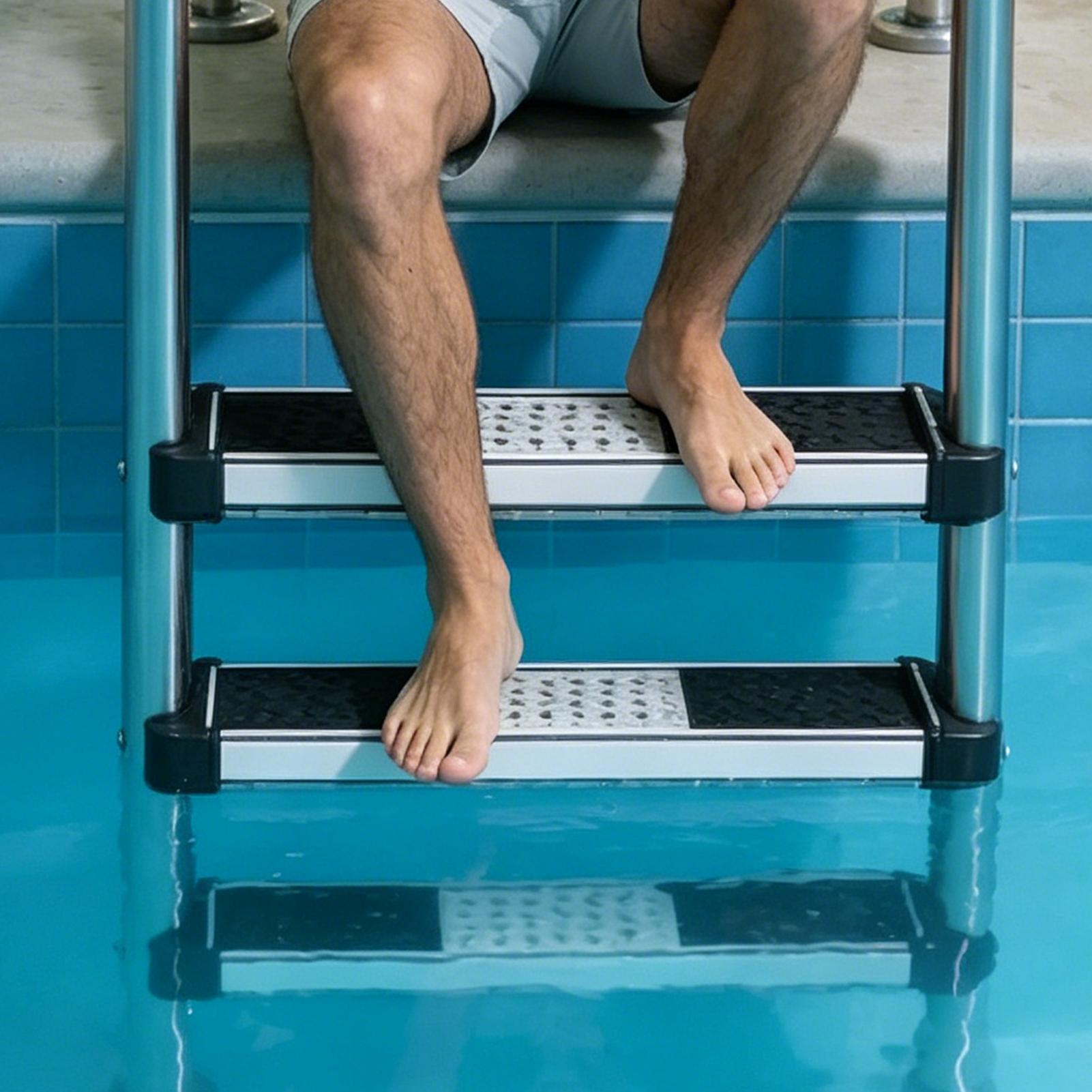 บันไดสระว่ายน้ำแบบฝังพื้น ขนาด - Pool Ladder Above Ground บทวิจารณ์และราคา