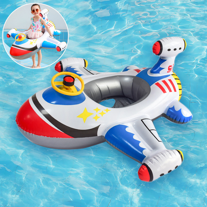 เด็กว่ายน้ําวงกลมเครื่องบินลอย - Pool Float Ring Inflatable บทวิจารณ์และราคา