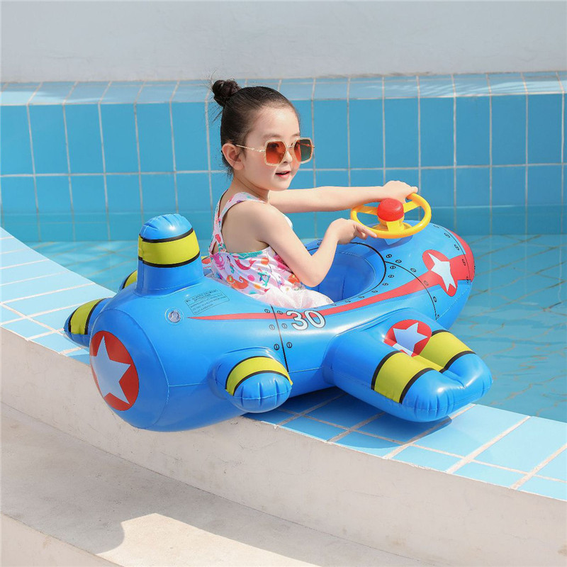 เด็กว่ายน้ําวงกลมเครื่องบินลอย - Pool Float Ring Inflatable บทวิจารณ์และราคา