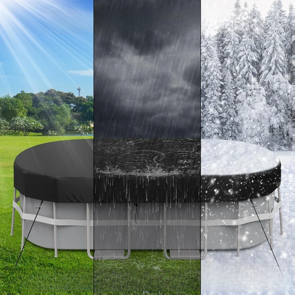 ผ้าคลุมสระว่ายน้ำทรงรี ผ้าคลุม - Pool Cover Waterproof บทวิจารณ์และราคา