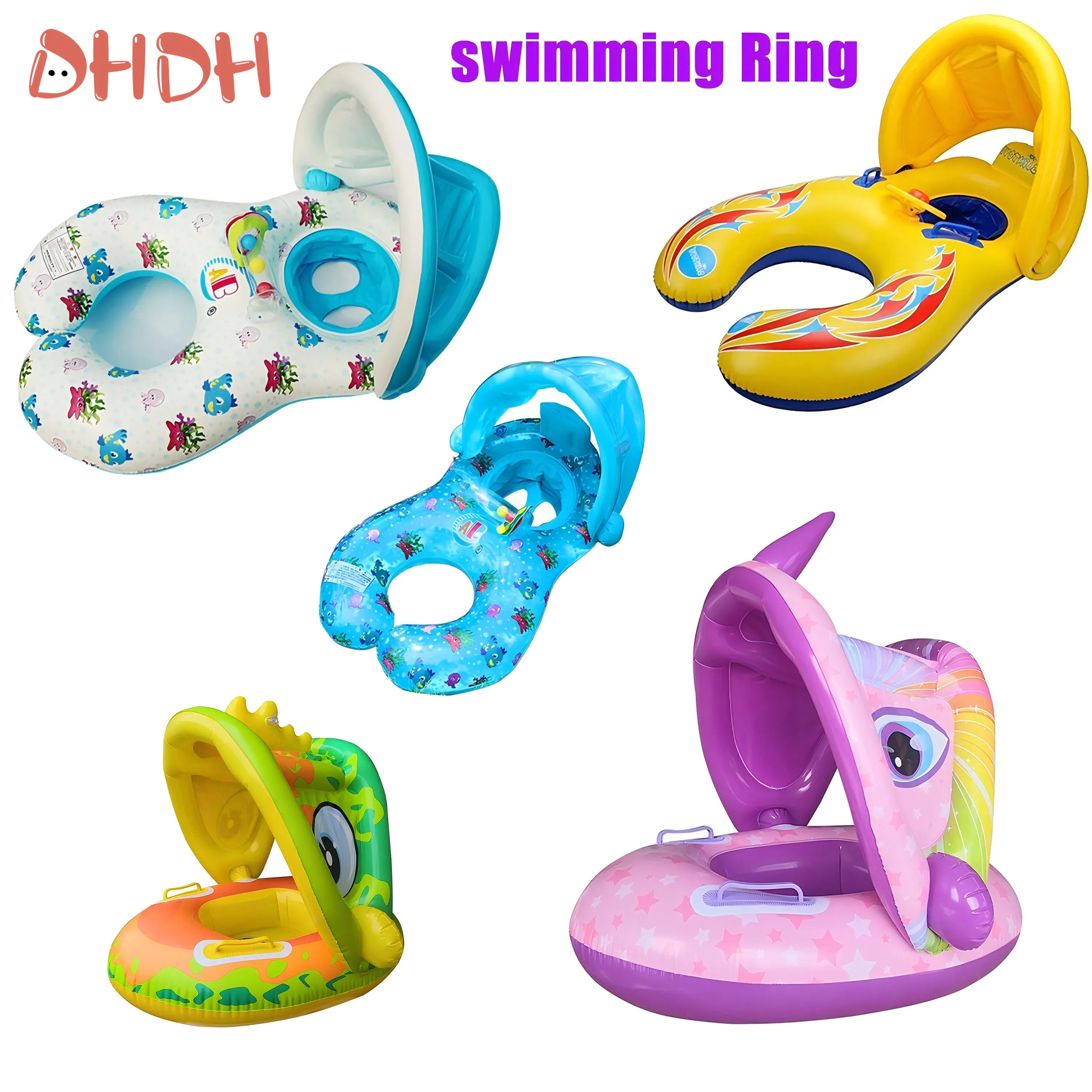 ห่วงยางว่ายน้ำสำหรับเด็กพร้อมท - Pool Float Ring Inflatable บทวิจารณ์และราคา