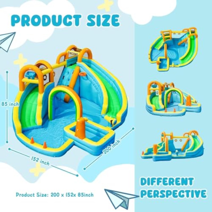 สวนสไลเดอร์น้ำเป่าลมกลางแจ้งสำ - Water Slide Inflatable บทวิจารณ์และราคา