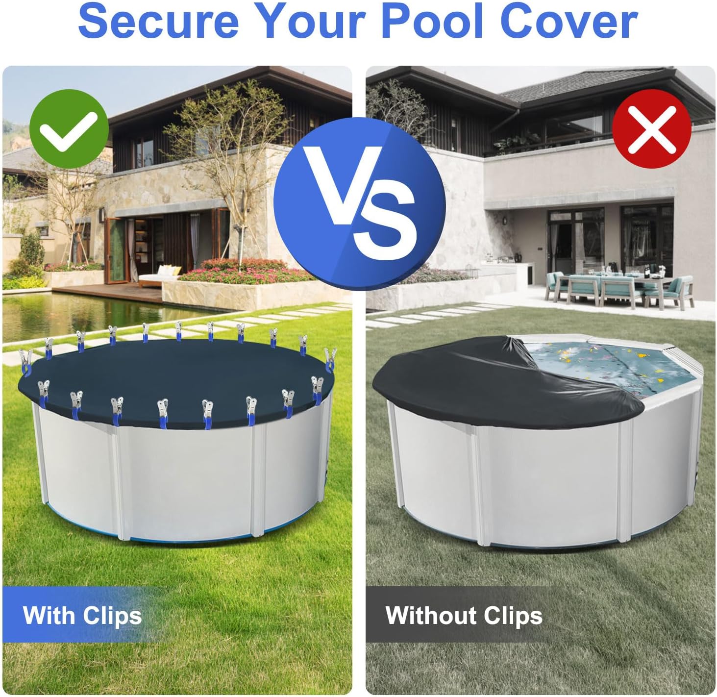 คลิปหนีบผ้าคลุมสระว่ายน้ำสแตนเ - Pool Ladder Above Ground บทวิจารณ์และราคา