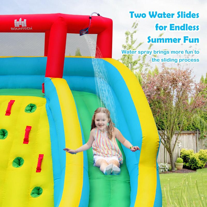 บ้านลมเป่าลมสำหรับเล่นน้ำพร้อม - Water Slide Inflatable บทวิจารณ์และราคา