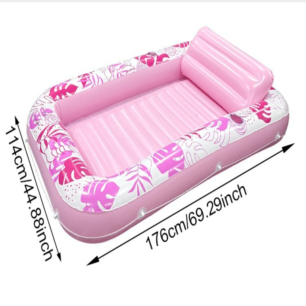 เตียงลอยน้ำพีวีซีหนาพิเศษพร้อม - Pool Lounger Inflatable บทวิจารณ์และราคา