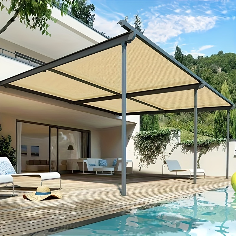 ม่านบังแดดสีเบจ ติดตั้งง่าย ม่ - Pool Skimmer Net บทวิจารณ์และราคา