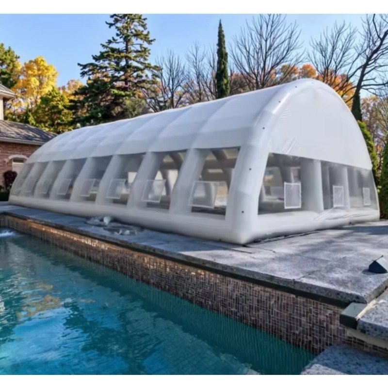 ฝาครอบสระว่ายน้ำแบบเป่าลม โดมล - Pool Cover Waterproof บทวิจารณ์และราคา