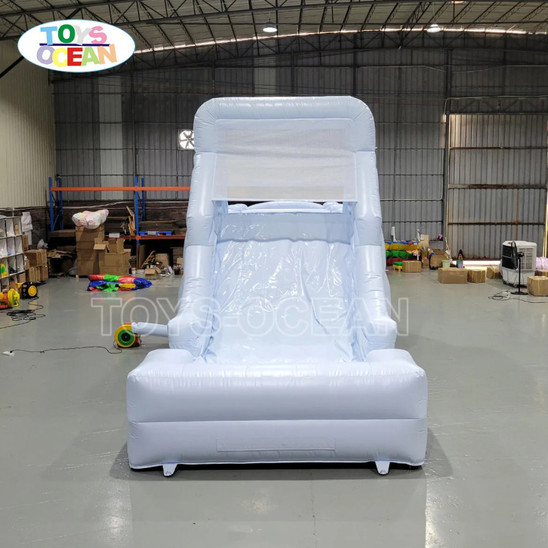 สไลเดอร์น้ำเป่าลมสีขาวพร้อมสไล - Water Slide Inflatable บทวิจารณ์และราคา