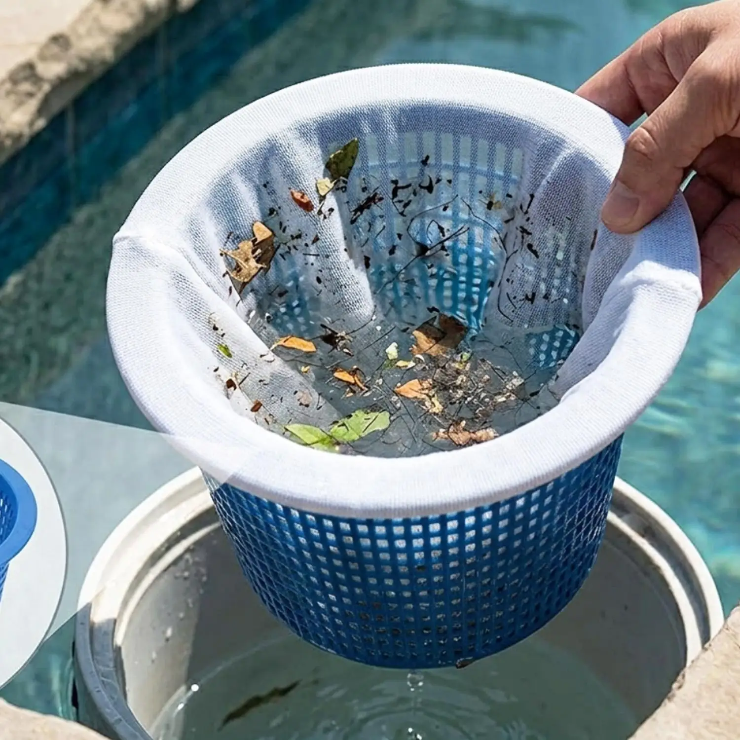 ถุงตาข่ายกรองสระว่ายน้ำแบบใช้ซ - Pool Skimmer Net บทวิจารณ์และราคา