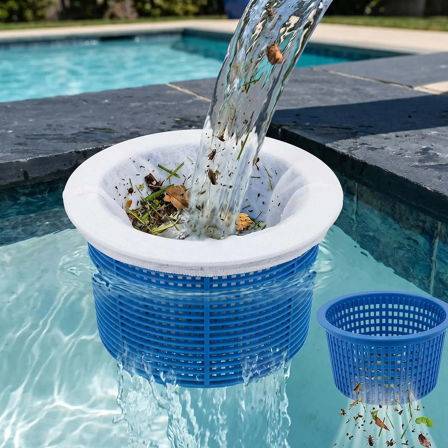 ถุงตาข่ายกรองสระว่ายน้ำแบบใช้ซ - Pool Skimmer Net บทวิจารณ์และราคา