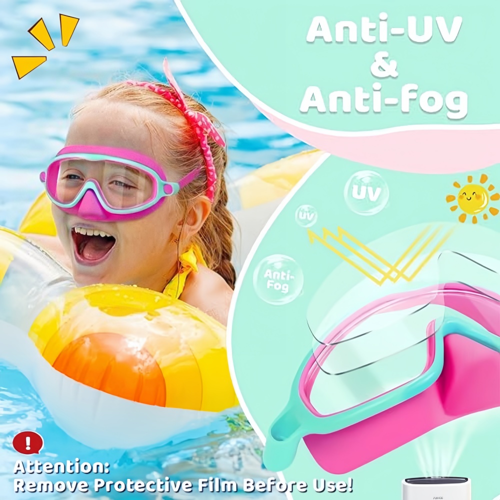 แว่นตาว่ายน้ำสำหรับเด็กพร้อมที - Swim Goggles Anti Fog Uv บทวิจารณ์และราคา