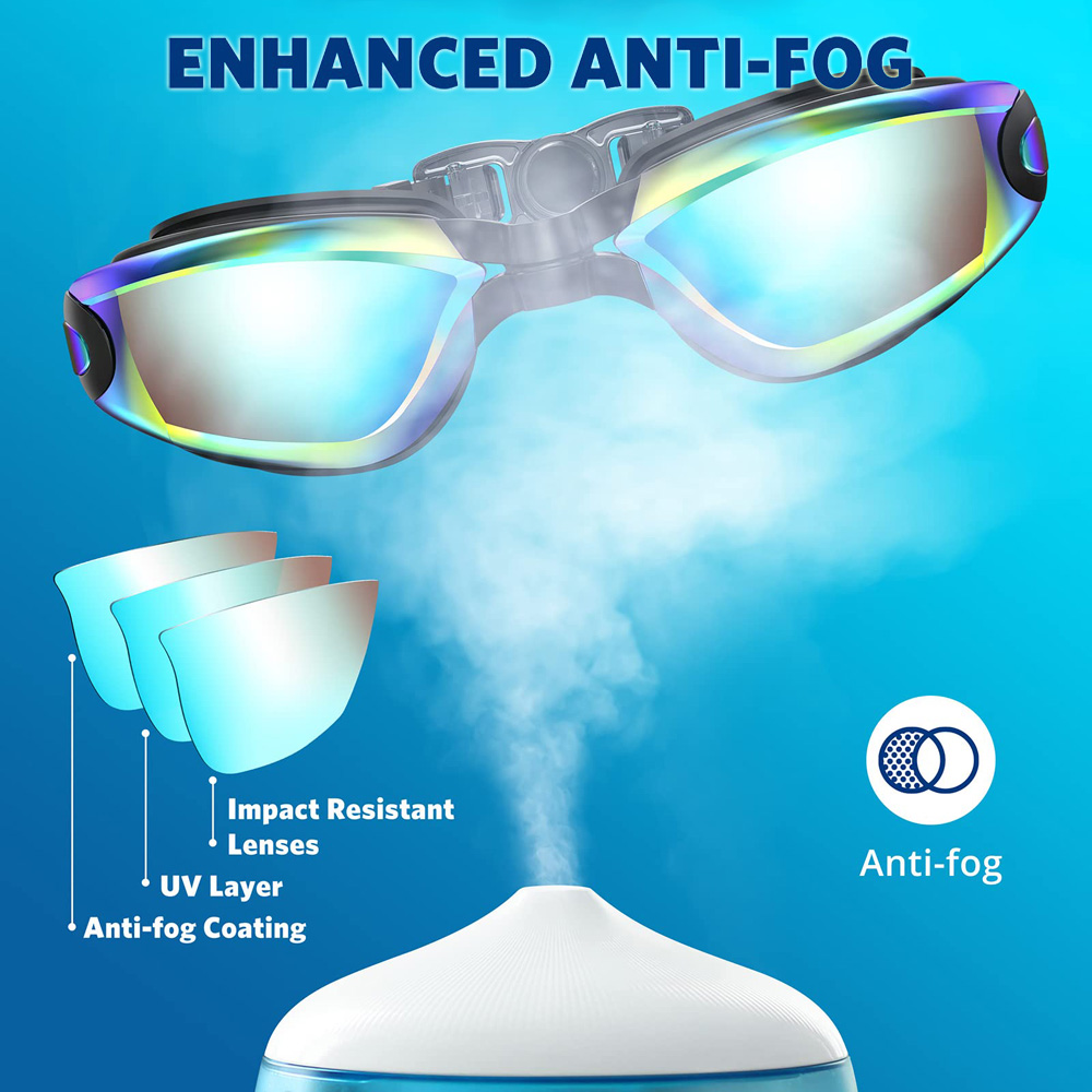 แว่นตาว่ายน้ํามืออาชีพแว่นตาว่ - Swim Goggles Anti Fog Uv บทวิจารณ์และราคา