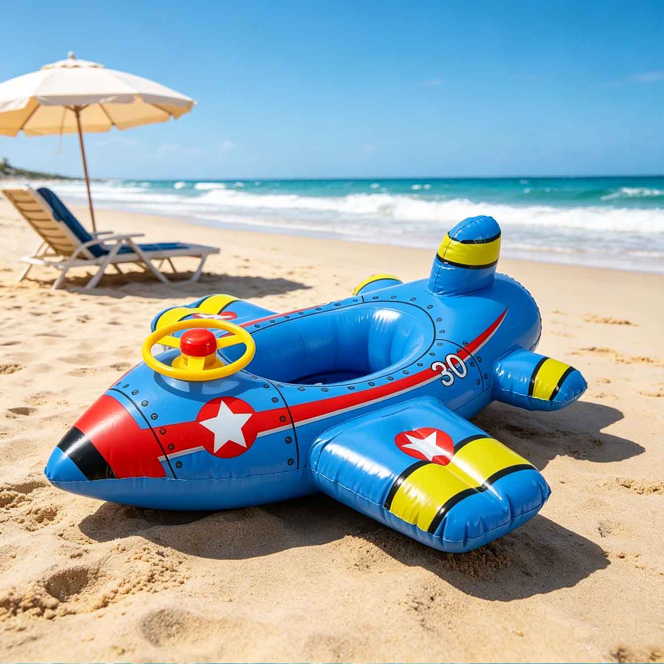 ห่วงยางรูปเครื่องบิน 1 ชิ้น ขอ - Pool Float Ring Inflatable บทวิจารณ์และราคา