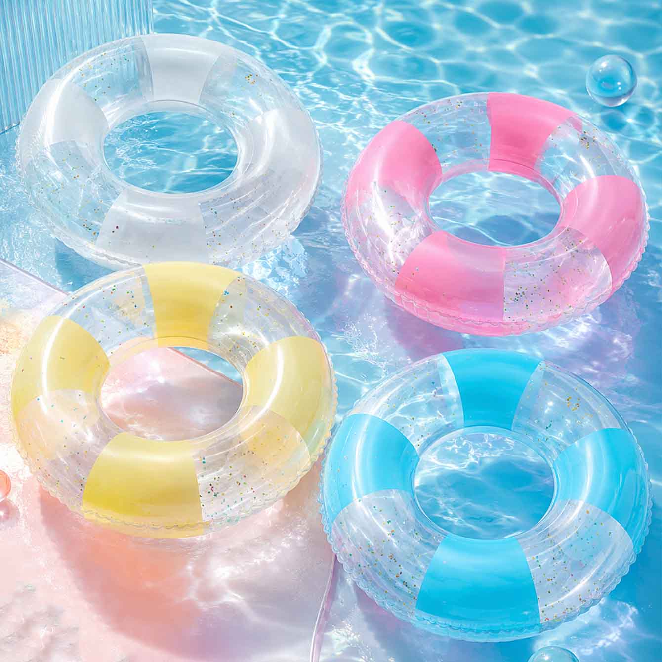 ห่วงยางว่ายน้ำ 1 ชิ้น พร้อมหูจ - Pool Float Ring Inflatable บทวิจารณ์และราคา