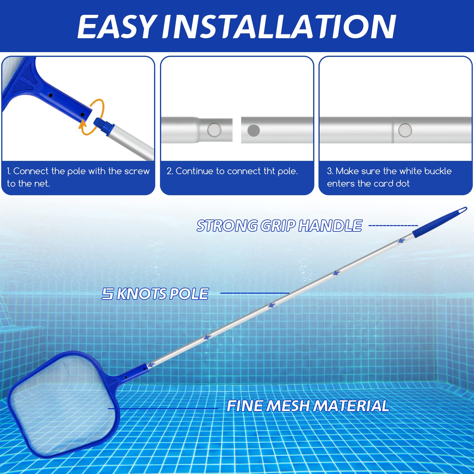ตาข่ายกรองใบไม้สำหรับสระว่ายน้ - Pool Skimmer Net บทวิจารณ์และราคา