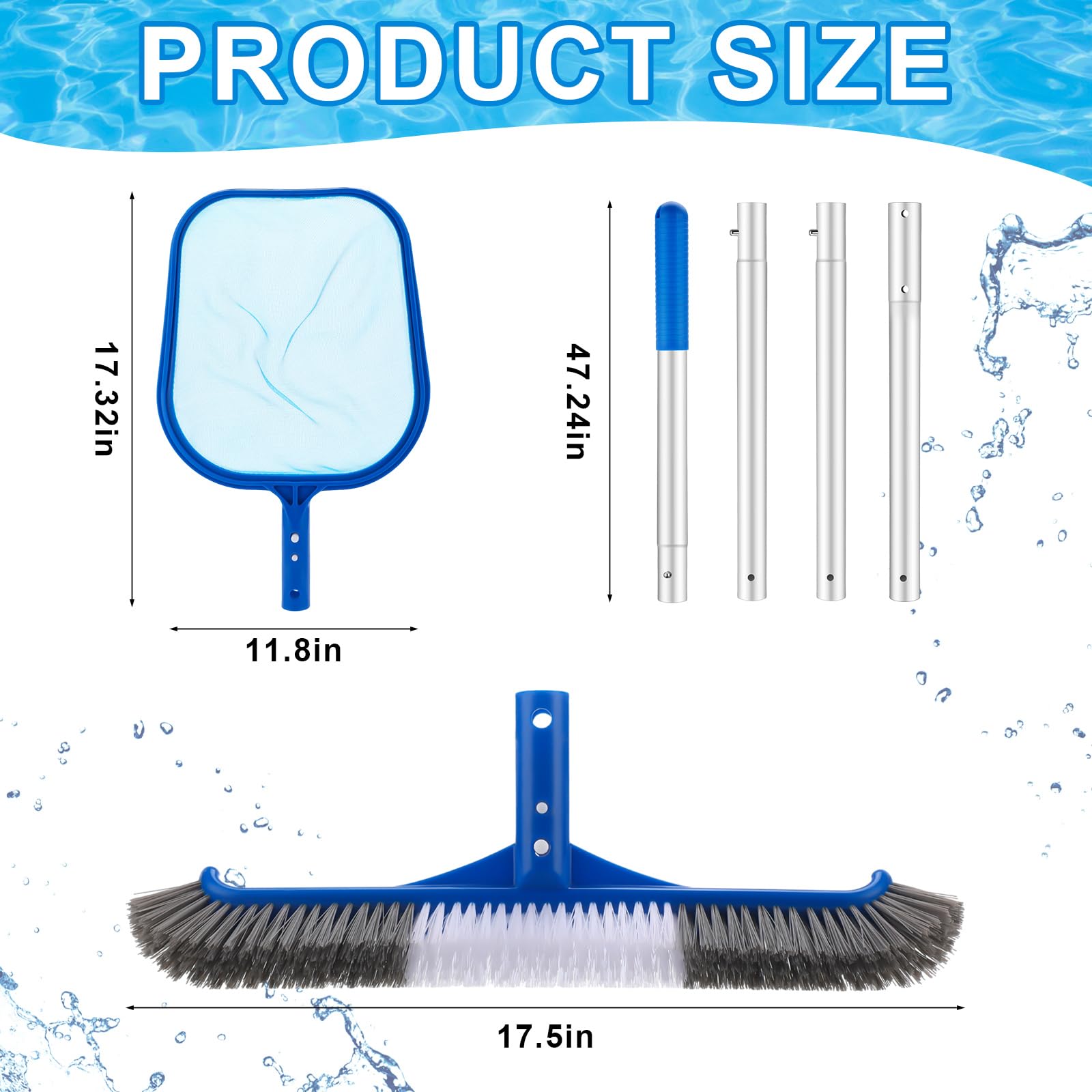 ชุดอุปกรณ์ทำความสะอาดสระว่ายน้ - Pool Skimmer Net บทวิจารณ์และราคา