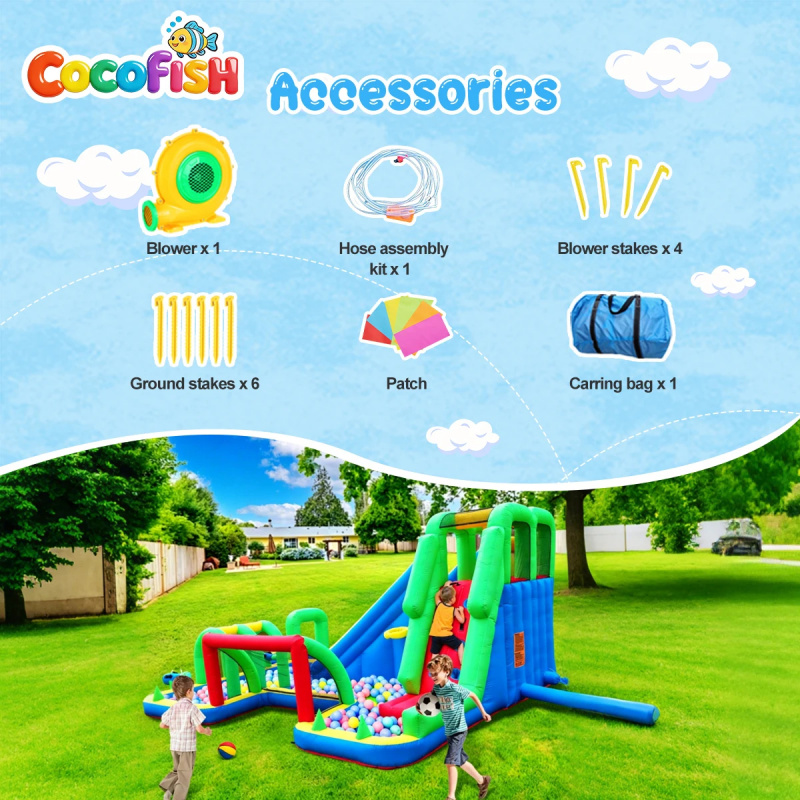 สวนน้ำเป่าลมขนาดใหญ่ Cocofish  - Water Slide Inflatable บทวิจารณ์และราคา