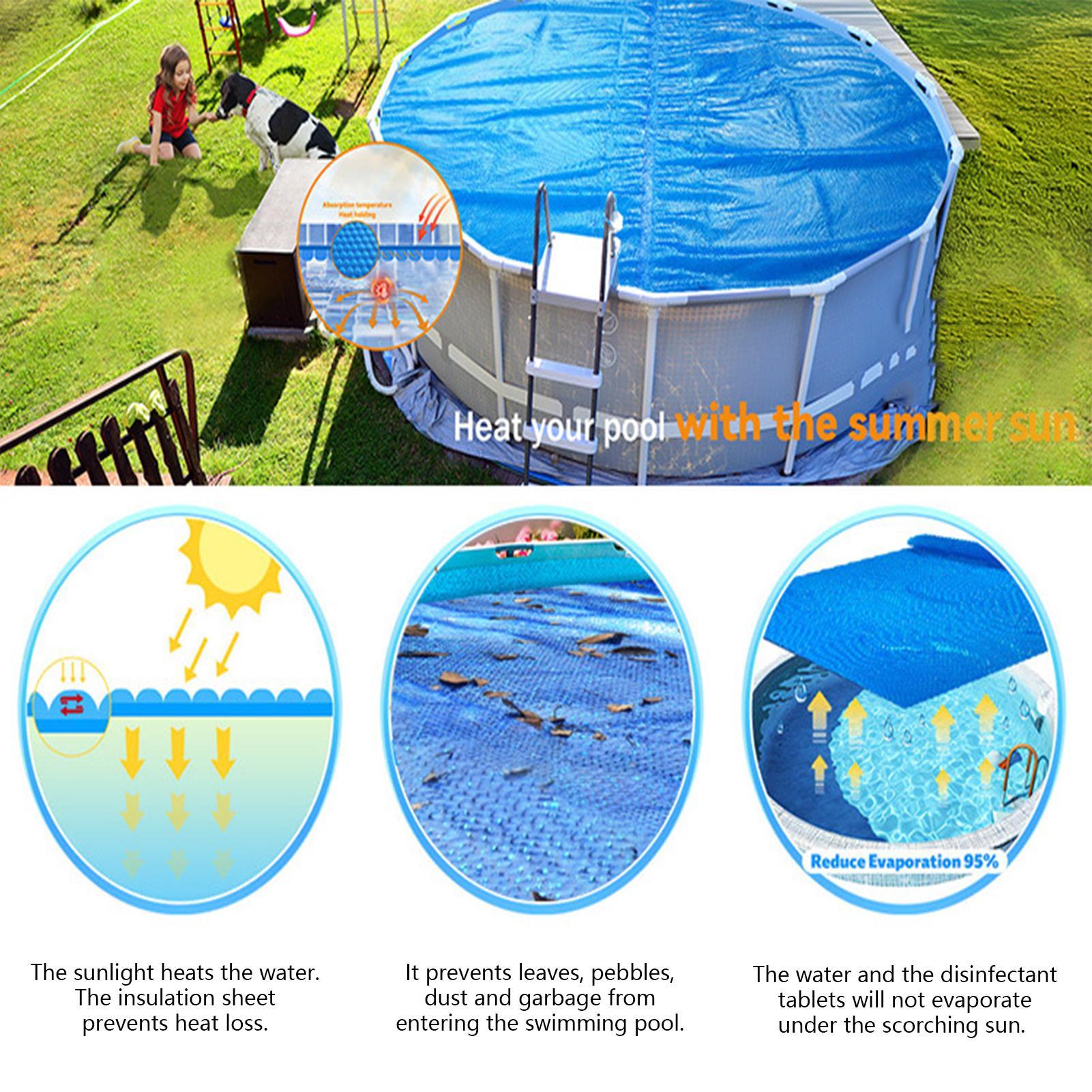 ผ้าคลุมสระว่ายน้ำ PE แบบกลม กั - Pool Cover Waterproof บทวิจารณ์และราคา
