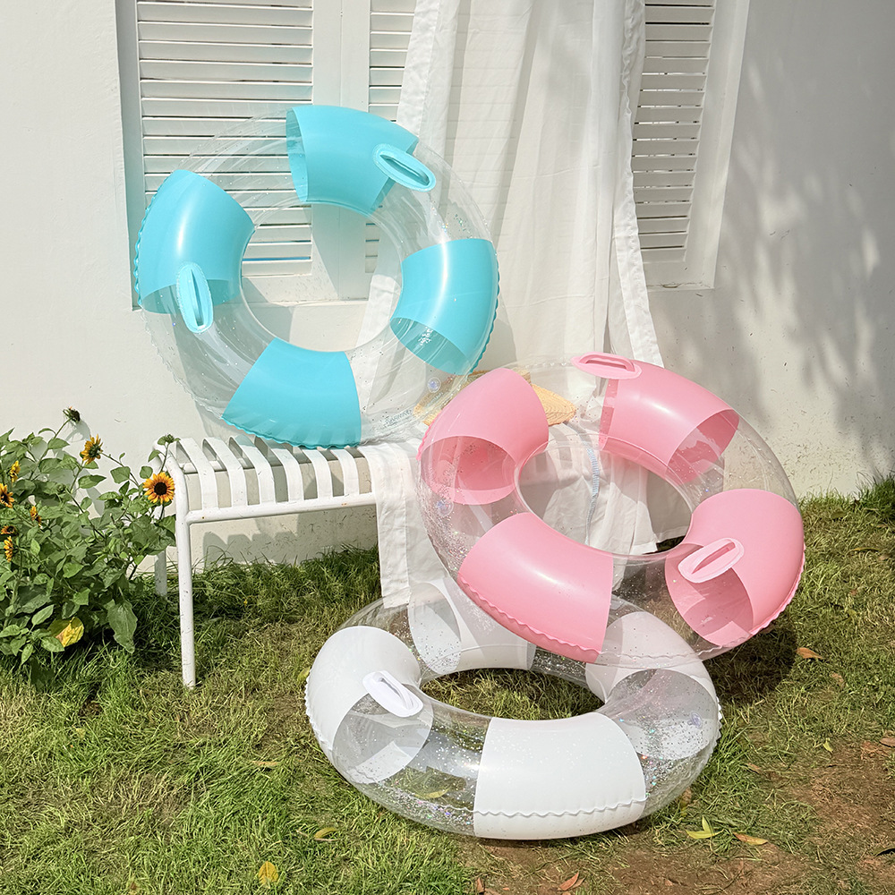 ห่วงยางว่ายน้ำใสสำหรับผู้ใหญ่  - Pool Float Ring Inflatable บทวิจารณ์และราคา